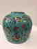 Antique Chinese Porcelain Turquoise Famille Rose Jar - 2