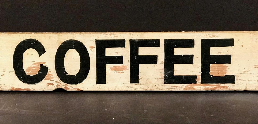 COFFEE sign, c. 1920 Diner sign (1 of 2)