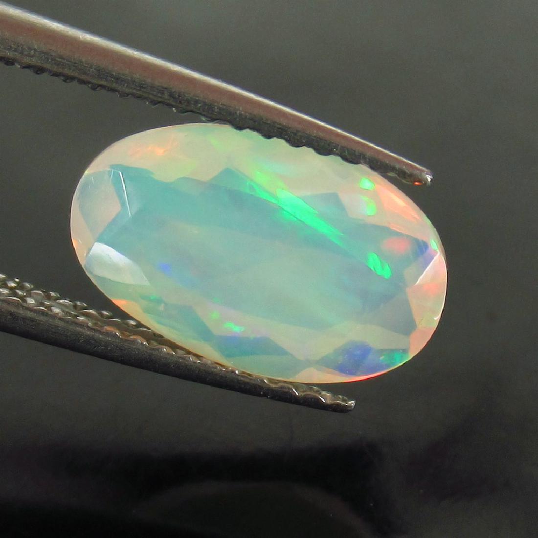 1.42 Ct Genuine Faceted Welo Opal Oval cut (1 of 2)