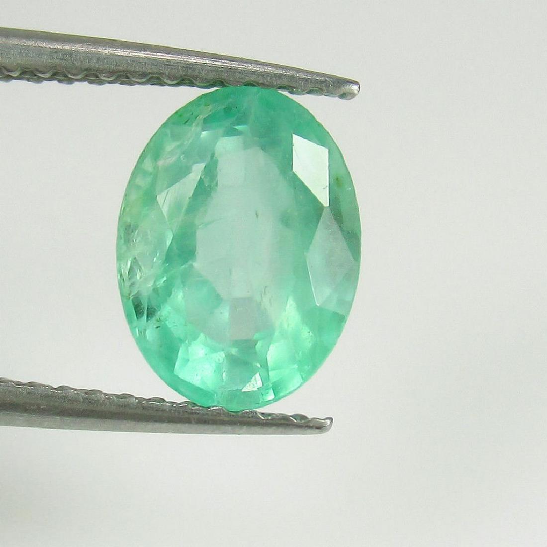1.54 Ct Genuine Loose Colombian Emerald Oval cut: Item: 1.54 Ct Genuine Loose Colombian Emerald Oval cut Loose Gemstone: Natural Emerald Oval Stone Clarity: VS Carat Weight: 1.54 Size/Dimensions: 8.70 x 6.50 x 4.60 mm Nice Oval cut / Light Green / Ve