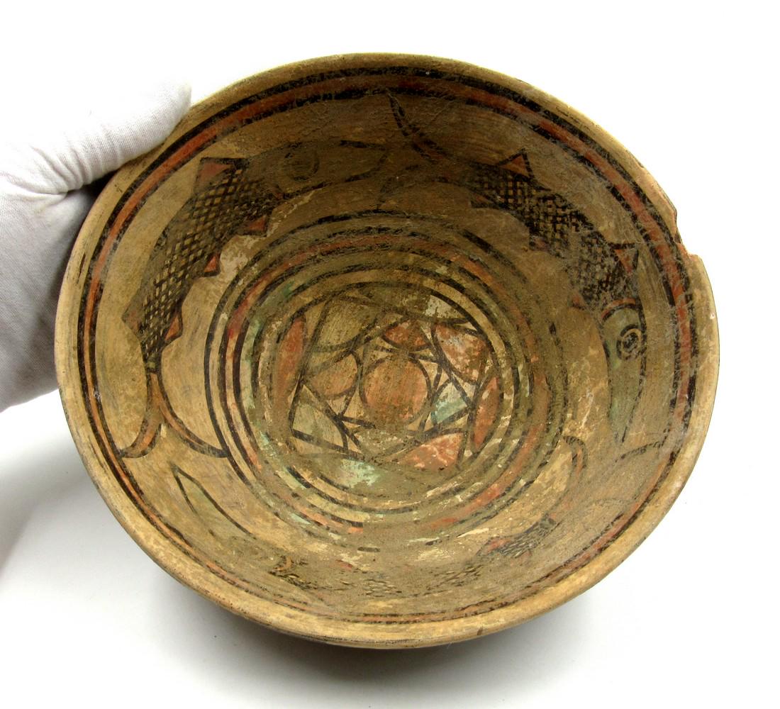 Ancient Indus Valley Terracotta Bowl with Fish (1 of 4)