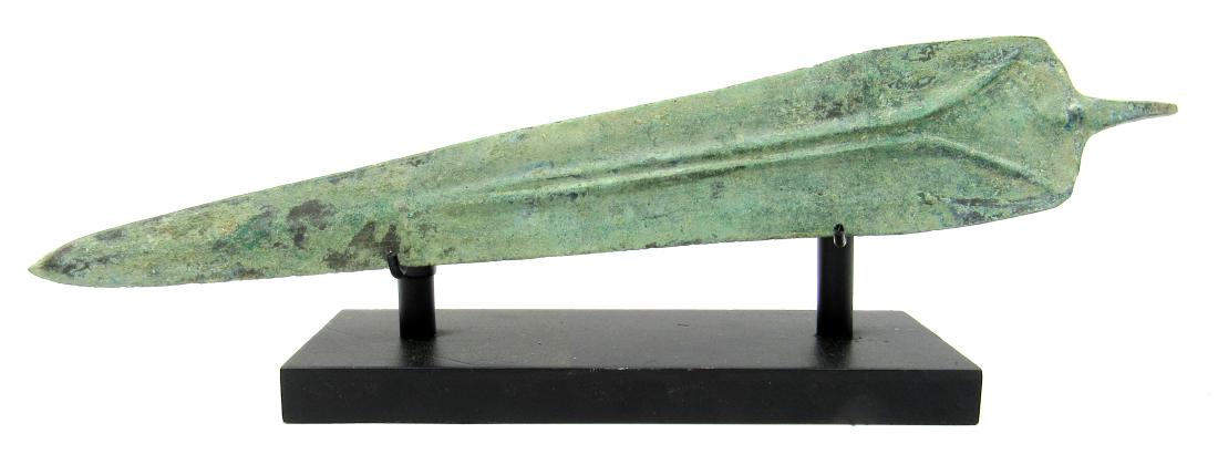 Ancient Greek Bronze Sword with Display Stand (1 of 3)