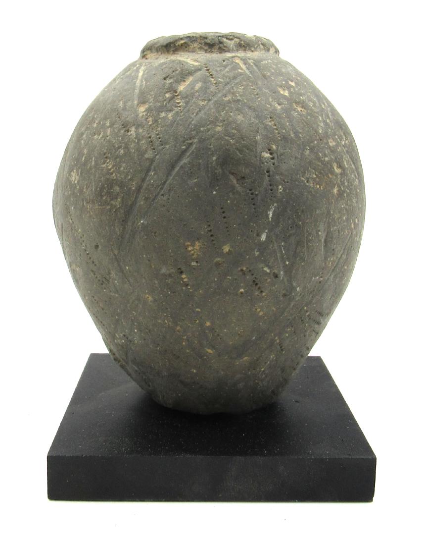 Ancient Byzantine Clay Greek Fire Grenade on Display (1 of 4)