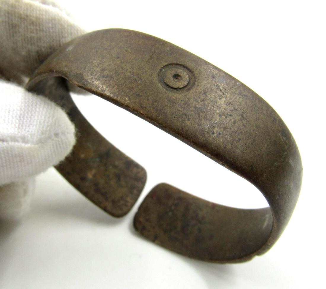 Medieval Saxon Era Bronze Bracelet with Evil's Eye (1 of 3)