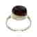 Medieval Viking Era Silver Ring with Stone