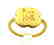 Medieval Crusaders Gold Ring with Christian Monogram
