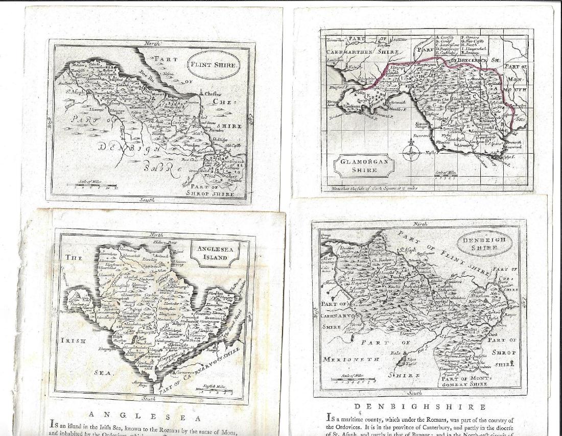1787 FOUR Grose Maps of Wales (1 of 1)