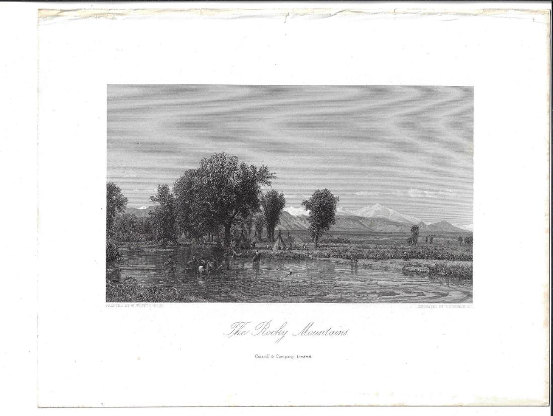 1875 Fine Engraving Rocky Mountains (1 of 1)