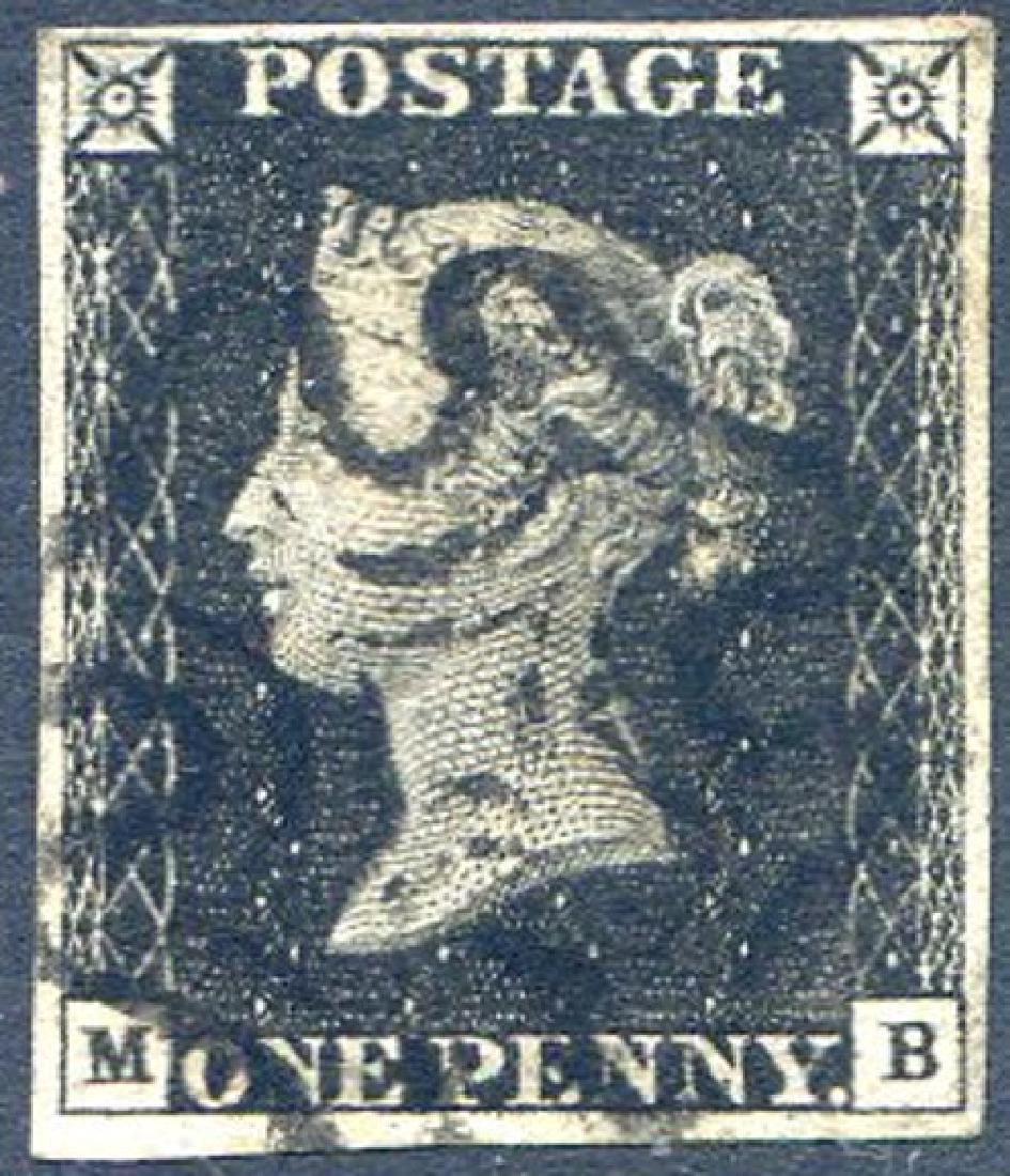 Stamp Penny Black (MB) Plate 2: Stamp Penny Black (MB) Plate 2 Fine Used 4 Good Margins Black MX Please note that this lot has a confidential reserve. When you leave a bid in advance of the auction, submit your maximum. The bidder w