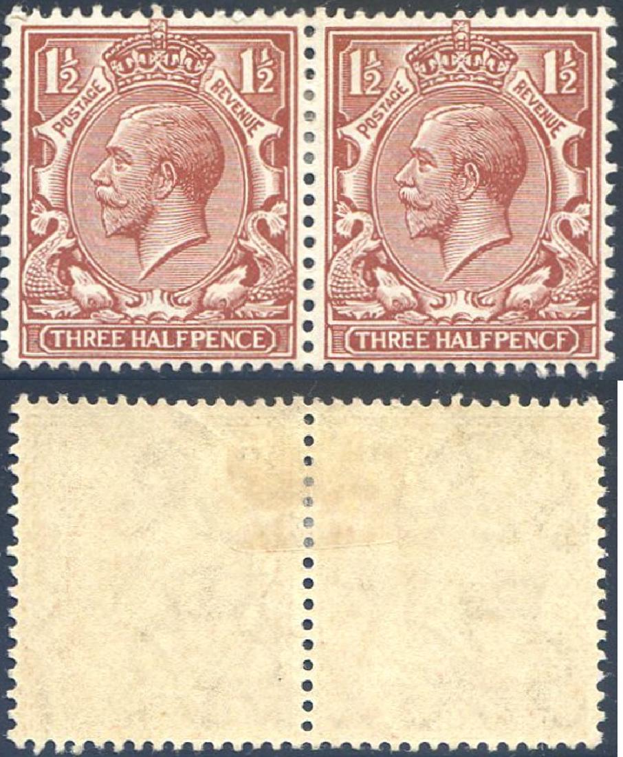 Stamp 1 1/2d Red Brown SG362a Pencf Error: Stamp 1 1/2d Red Brown SG362a Pencf Error Mounted Mint, Light Diagonal Gum Bend, Superb Colour Please note that this lot has a confidential reserve. When you leave a bid in advance of the auction, sub
