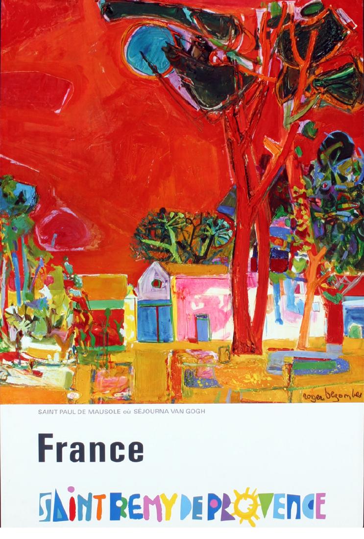 Roger Bezombes Lithograph Saint Remy De Provence (1 of 1)