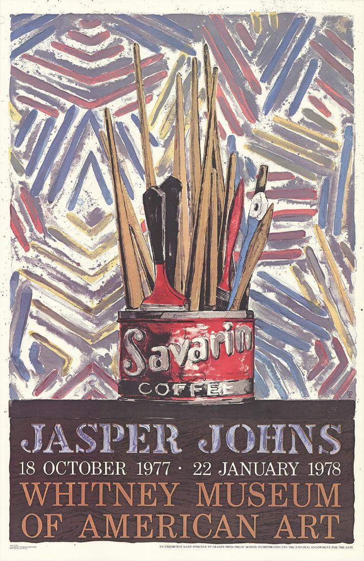 Jasper Johns Offset Lithograph Savarin Cans-Monotype (1 of 1)