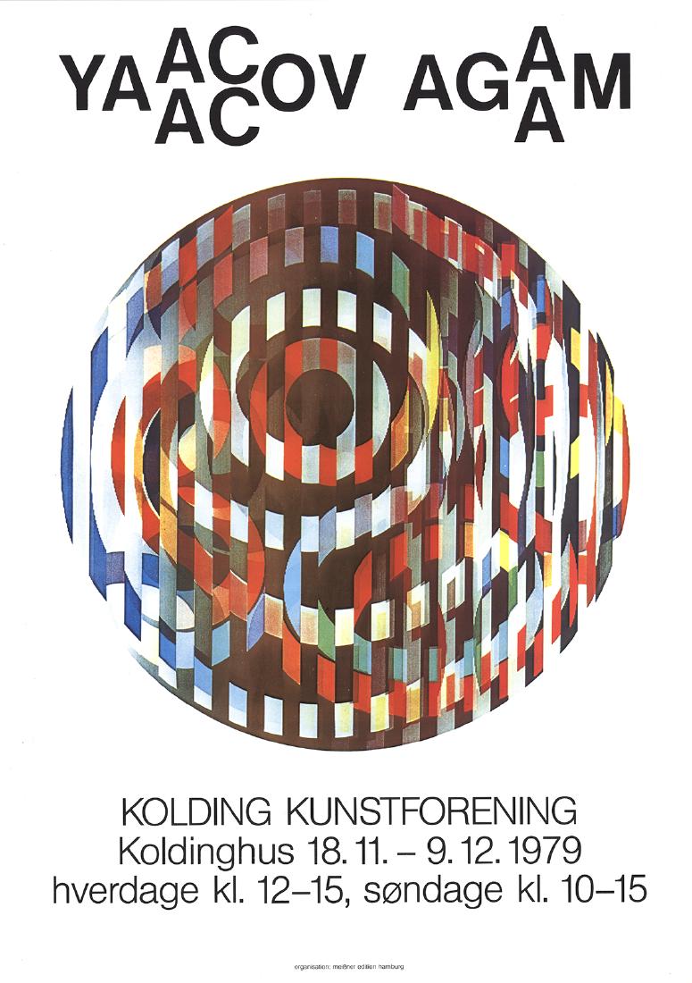 Yaacov Agam Offset Lithograph Kolding Kunstforening (1 of 1)