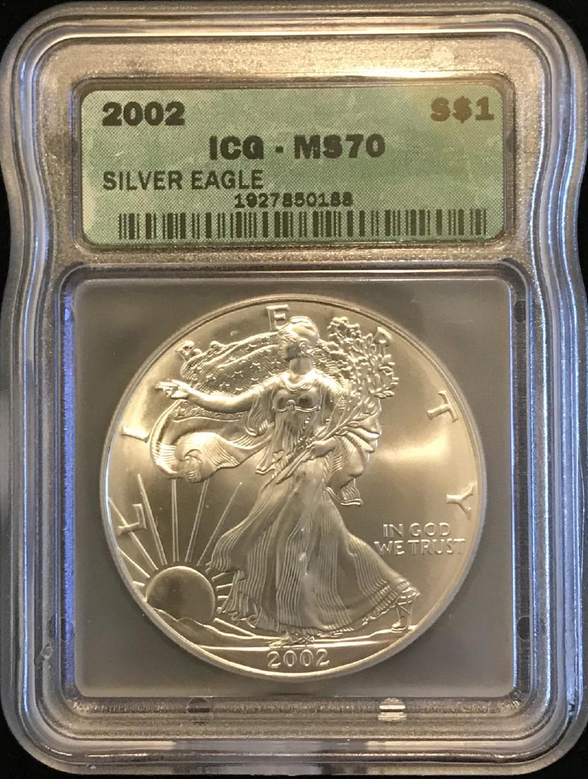2002 American Silver Eagle Round (1 of 2)