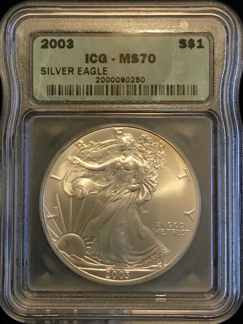2003 American Silver Eagle Round (1 of 2)