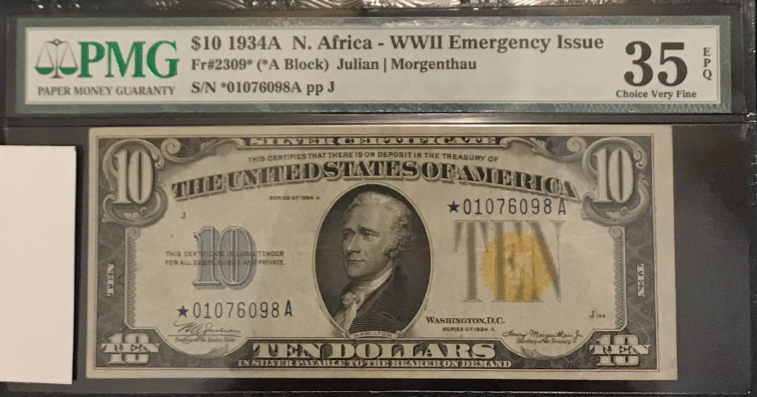 STAR NOTE $10 1934A Silver Certificate (1 of 2)