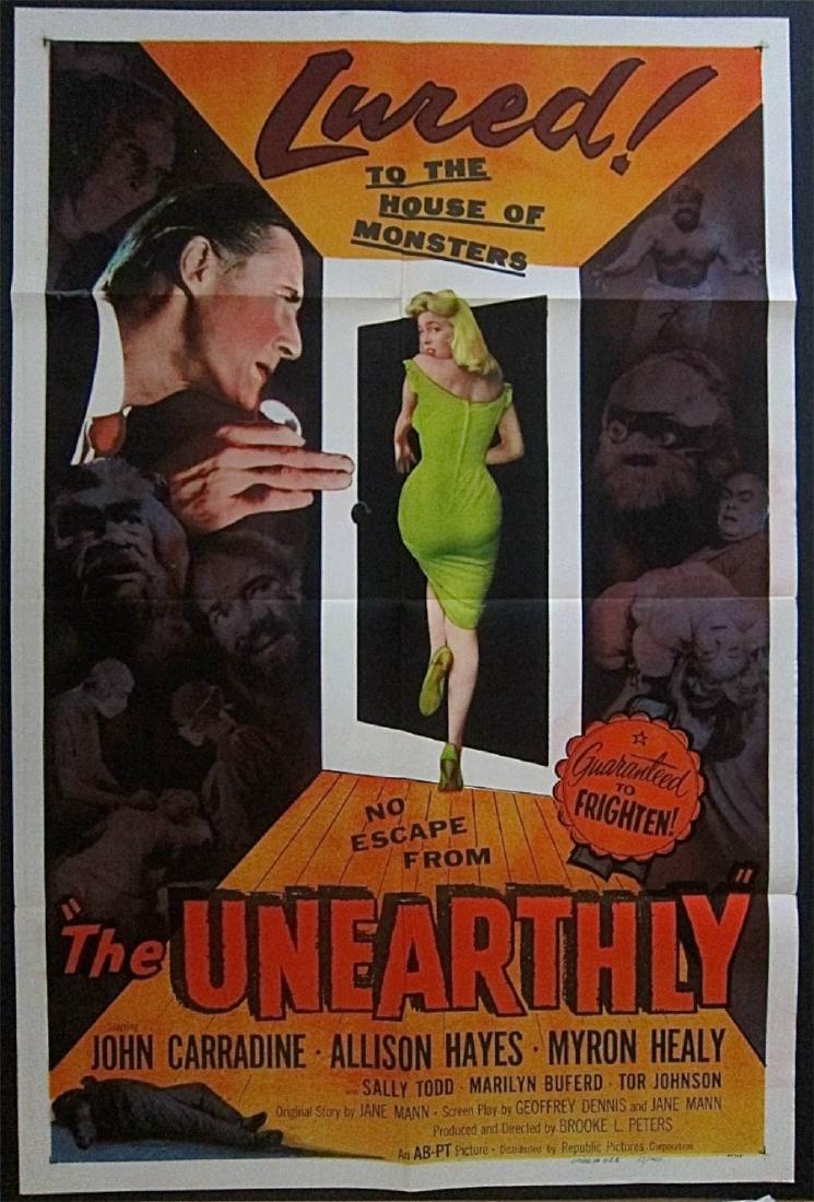 THE UNEARTHLY '57 1 SH POSTER ~ SALLY TODD LURED INTO (1 of 1)