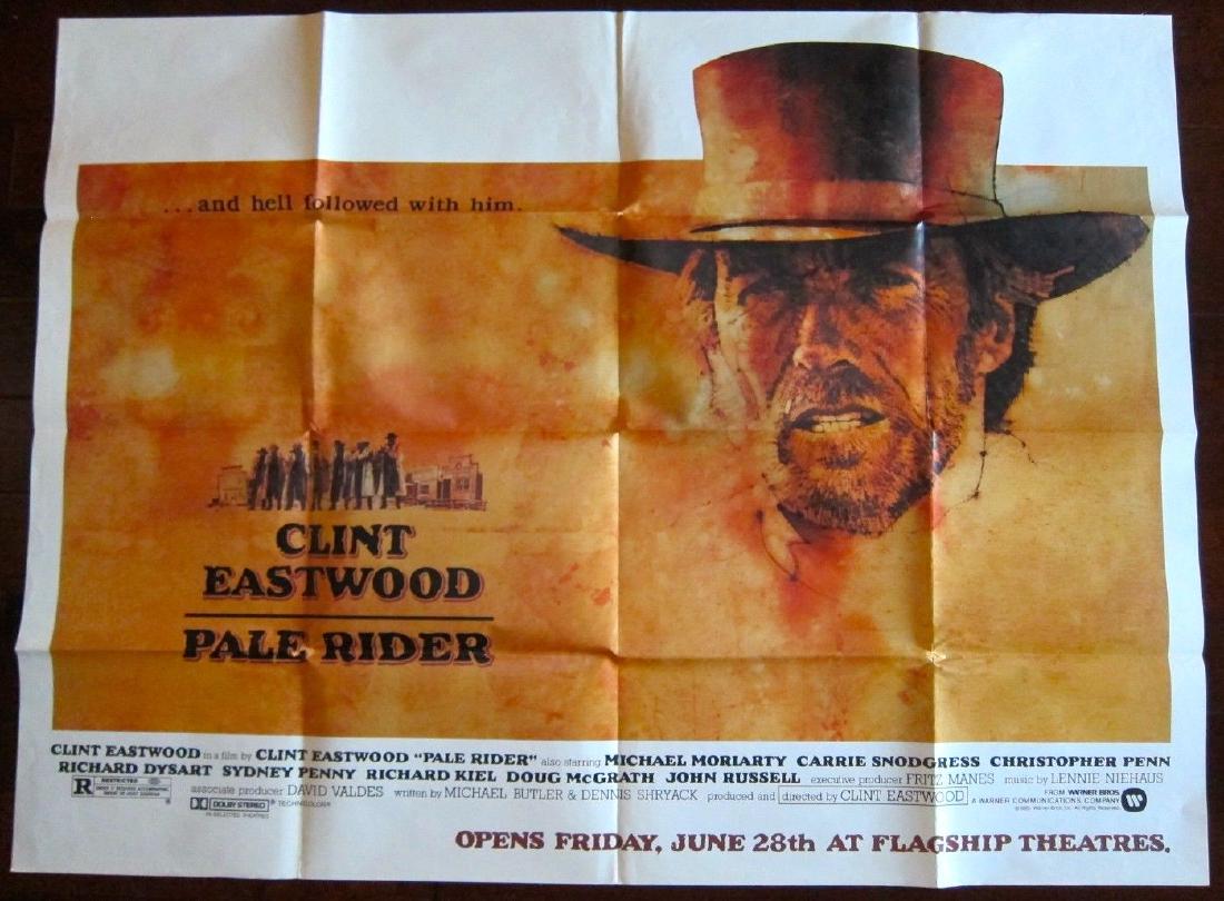 PALE RIDER - ORIGINAL 1985 SUBWAY POSTER - DUDASH ART (1 of 1)