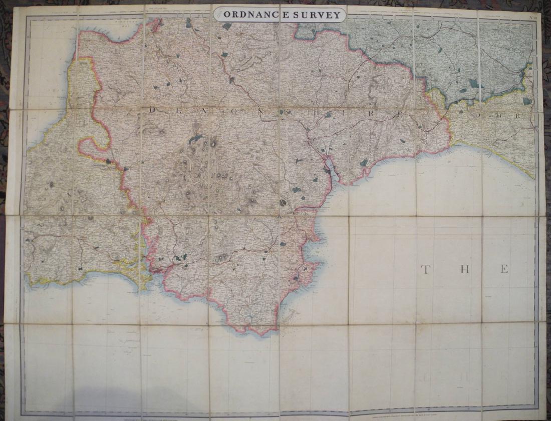Cruchley's Reduced Ordnance Survey Map of Devonshire: Title/Content of Map: Cruchley's Reduced Ordnance Survey Map of Devonshire and adjoining areas Date Printed: 1840 ca. Cartographer: CRUCHLEY, C.F. Material/Medium: C.F. CRUCHLEY, mapseller and globe m