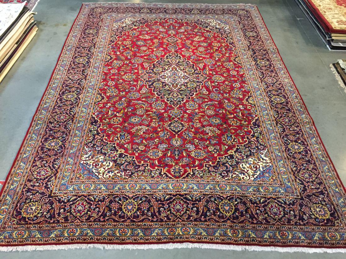 Fine Authentic Kork Persian Kashan Rug 10x14 (1 of 10)