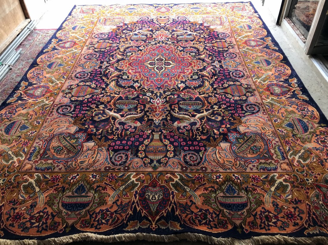 Antique Zere Khaki Rug 9.6x13 (1 of 11)