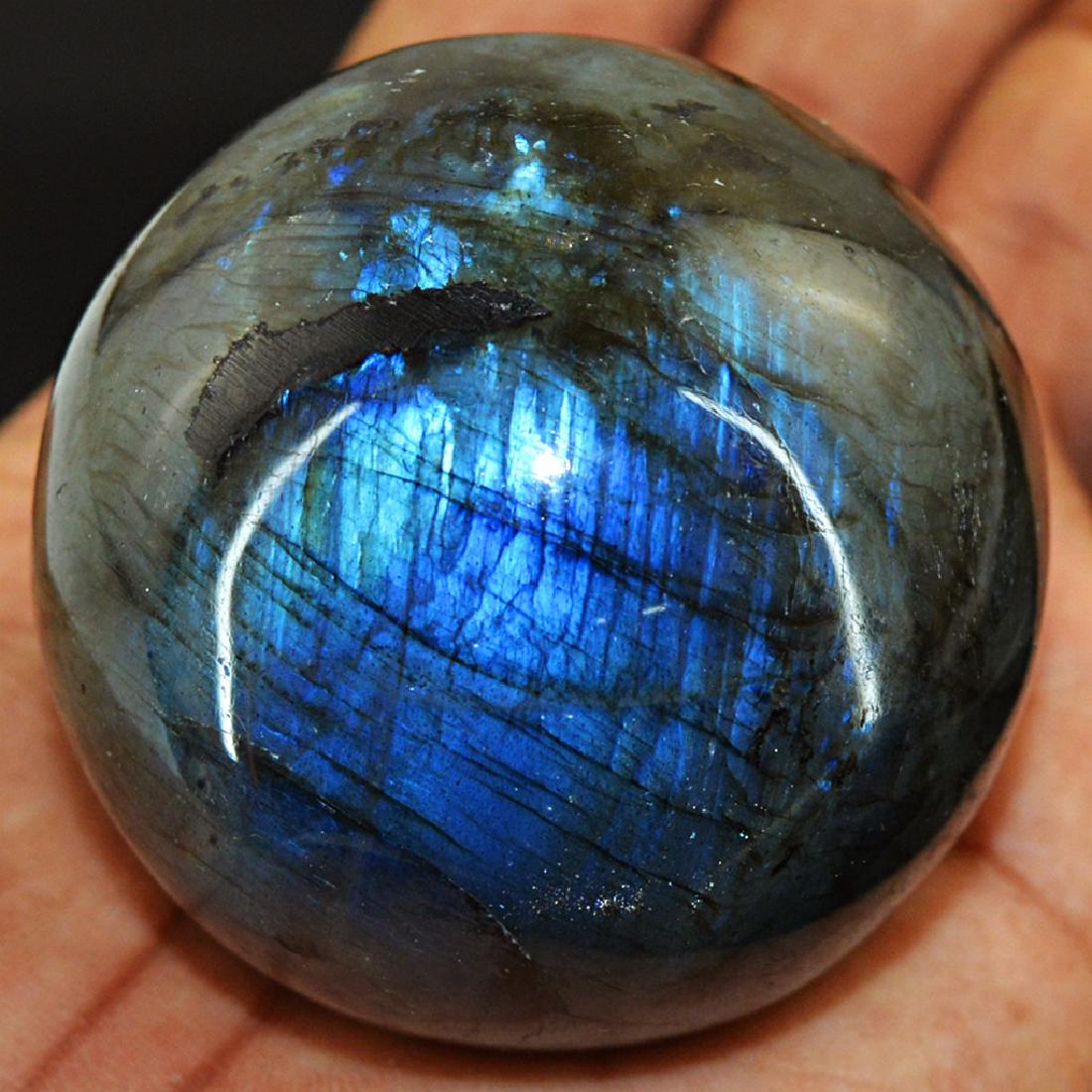 Blue Flash Labradorite Sphere (1 of 1)