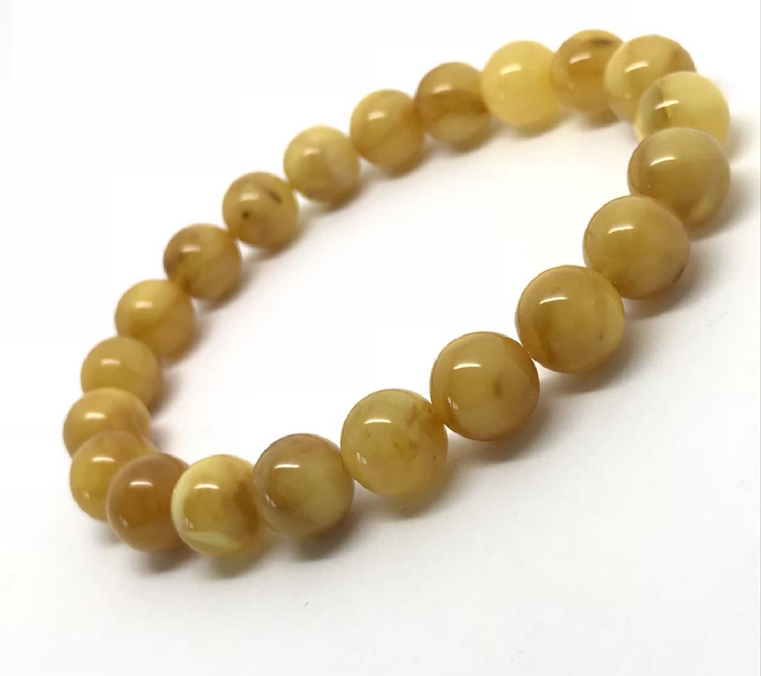 Baltic amber bracelet beads ø9.5mm (1 of 6)