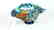 MURANO GLASS BOWL ACQUAMARINE FANTASY - 10