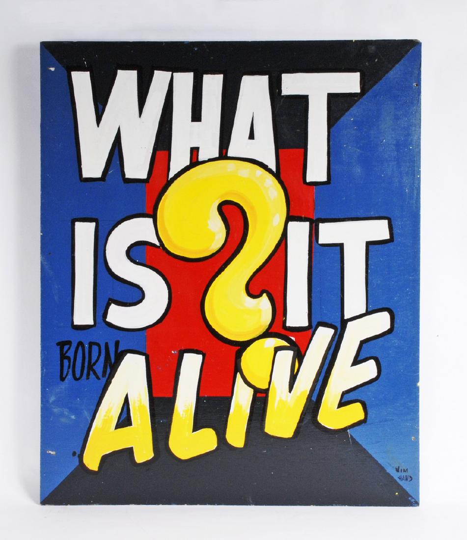 Circus Sideshow 'Alive' Sign by Jim Hand (1 of 3)