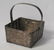 Vintage Metal Basket With Folding Handle