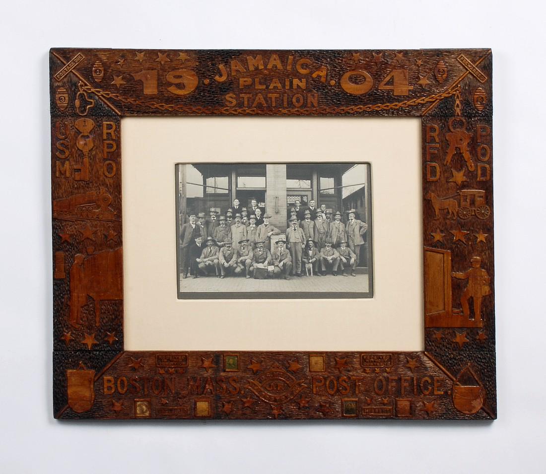 Folk Art Frame 1904 Boston Post Office (1 of 9)