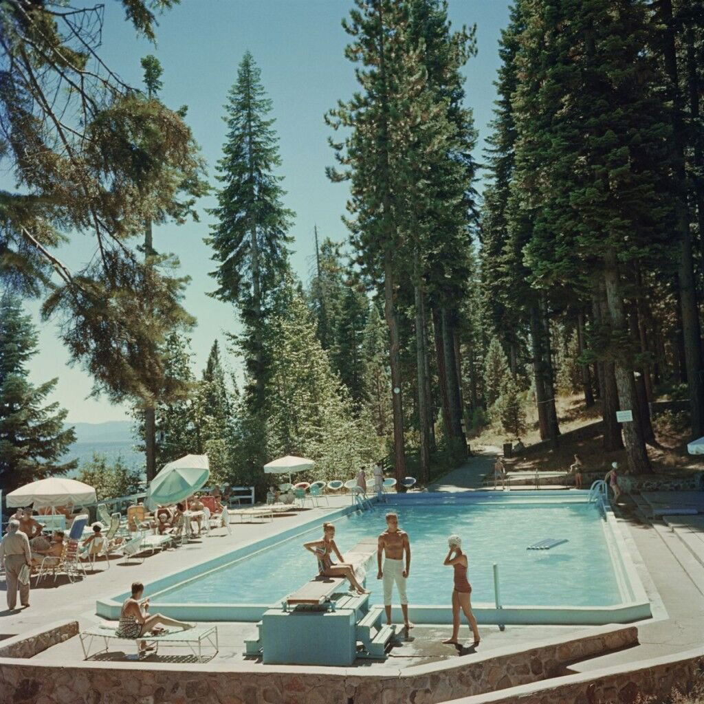 Slim Aarons Photograph Pool at Lake Tahoe (1 of 1)