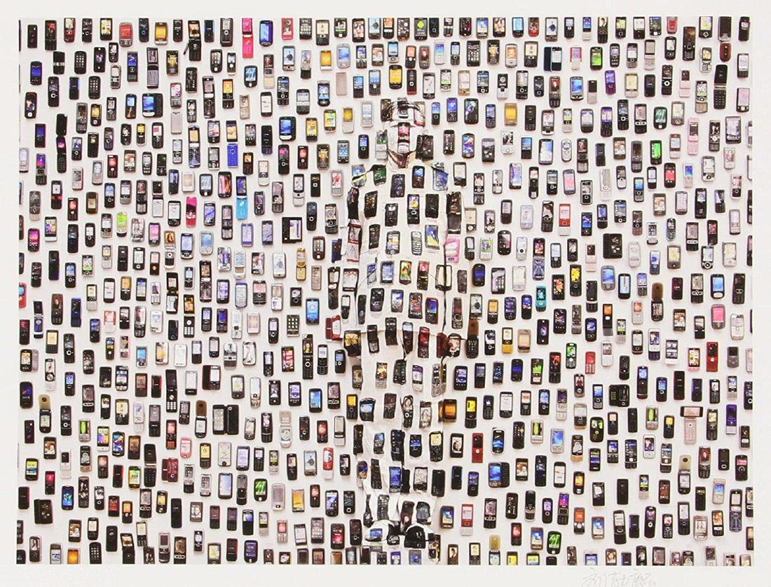 Liu Bolin - Mobile Phone (2014) Signed Print (1 of 1)
