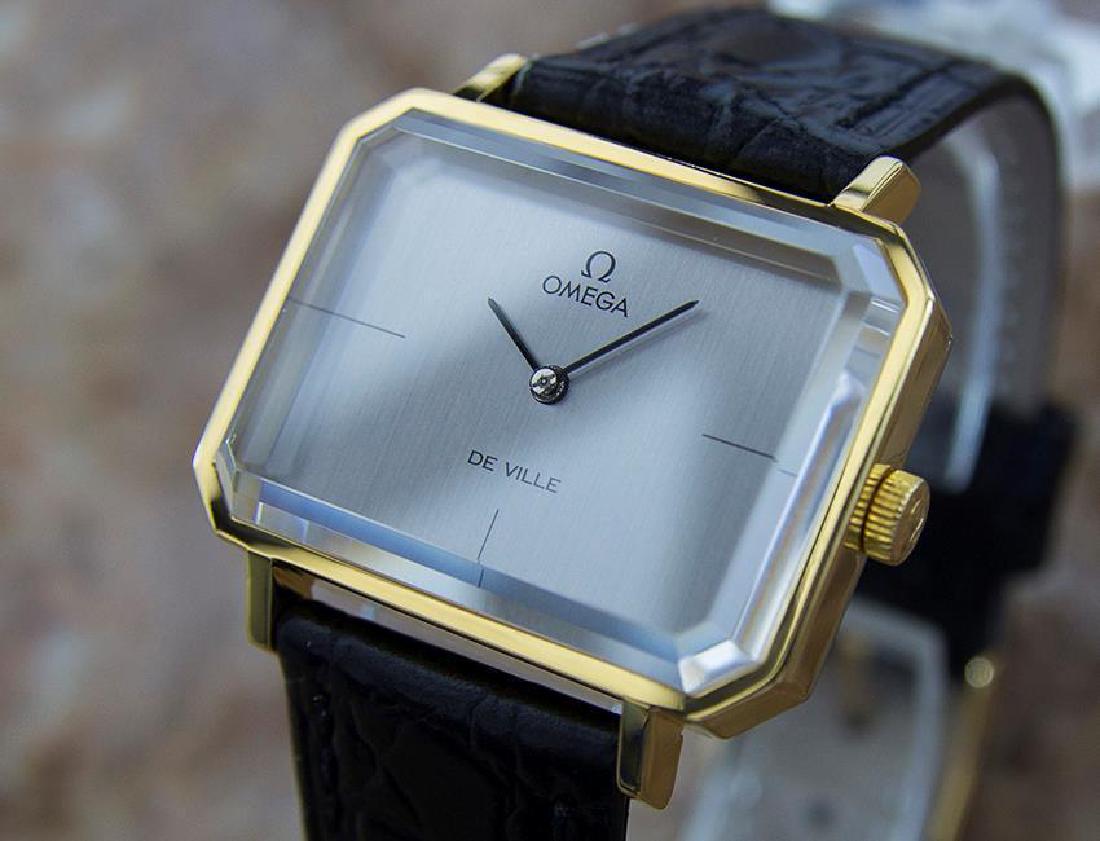 Omega Andrew Grima DeVille Manual Mens Gold Plated: Vintage Restored Omega DeVille 1960s Andrew Grima Watch in Excellent Condition Switzerland. This watch has been restored and verified authentic by a master watchmaker It works precisely and is ready t