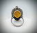 Sterling Silver Yellow Jade Imperial Designed Ring - 2