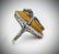 Sterling Silver Yellow Jade Imperial Designed Ring - 4