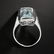 Princess Cut 4.6ct Aquamarine 925 Sliver Ring - 2