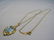 Art-Deco Pendant with chain - 7