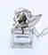 Sterling Silver Cubic Zirconia Figural Angel Pendant - 3