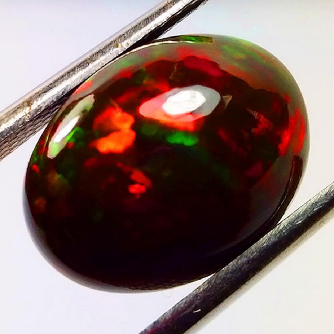 4.20 CTS NATURAL ETHIOPIAN BLACK OPAL OVAL SHAPE (1 of 4)