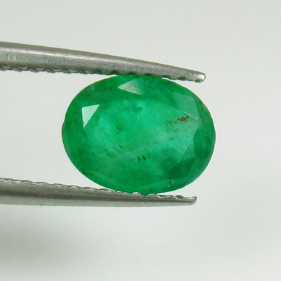 1.15 Ct Genuine Loose Zambian Emerald Oval cut AAA Good (1 of 2)