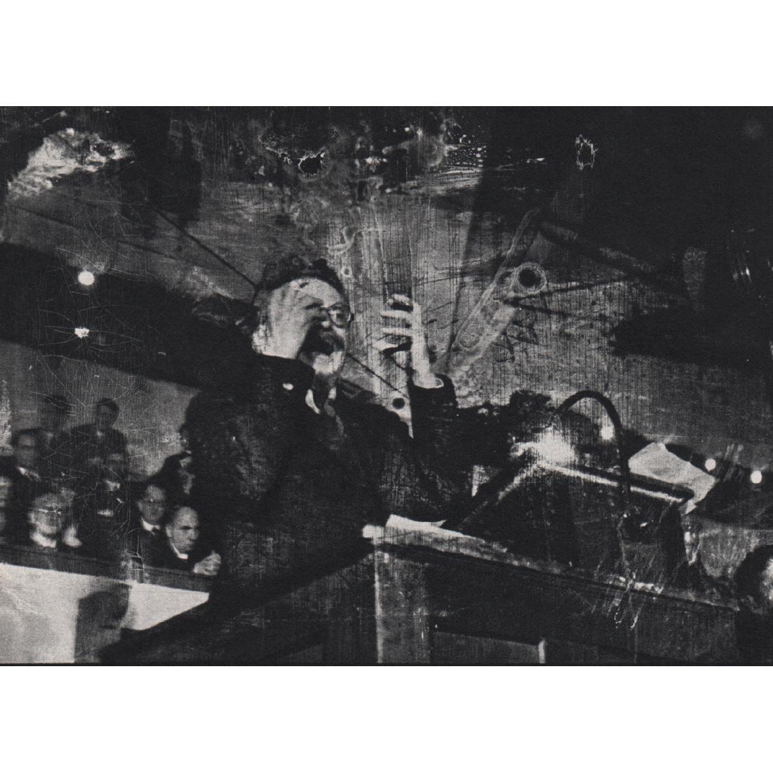 ROBERT CAPA - Leon Trotsky, Copenhagen 1931: Artist: ROBERT CAPA Print Title: Leon Trotsky, Copenhagen 1931 This was his first published photograph Medium: Sheet-fed Gravure Printing Date: 1960's Printed in Holland Image Size approx: 6.5 x 4.5 i