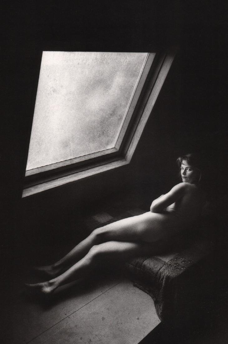 JEANLOUP SIEFF- Charlotte Rampling: Artist: JEANLOUP SIEFF Print Title:Charlotte Rampling Medium: Duotone Engraving Printed 1994 in Italy Image size (inches) approx. 10 x 7” Jeanloup Sieff (1933-2000) was a French photographer born to