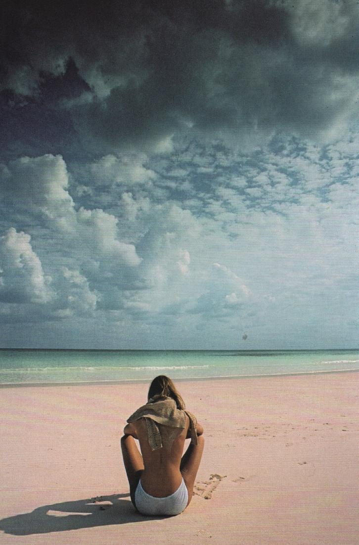 JEANLOUP SIEFF- Bahamas,1981: Artist: JEANLOUP SIEFF Print Title: Bahamas,1981 Medium: Photolitho Printed 1982 in Italy Image size (inches) approx. 10 x 7” Jeanloup Sieff (1933-2000) was a French photographer born to Polish pare
