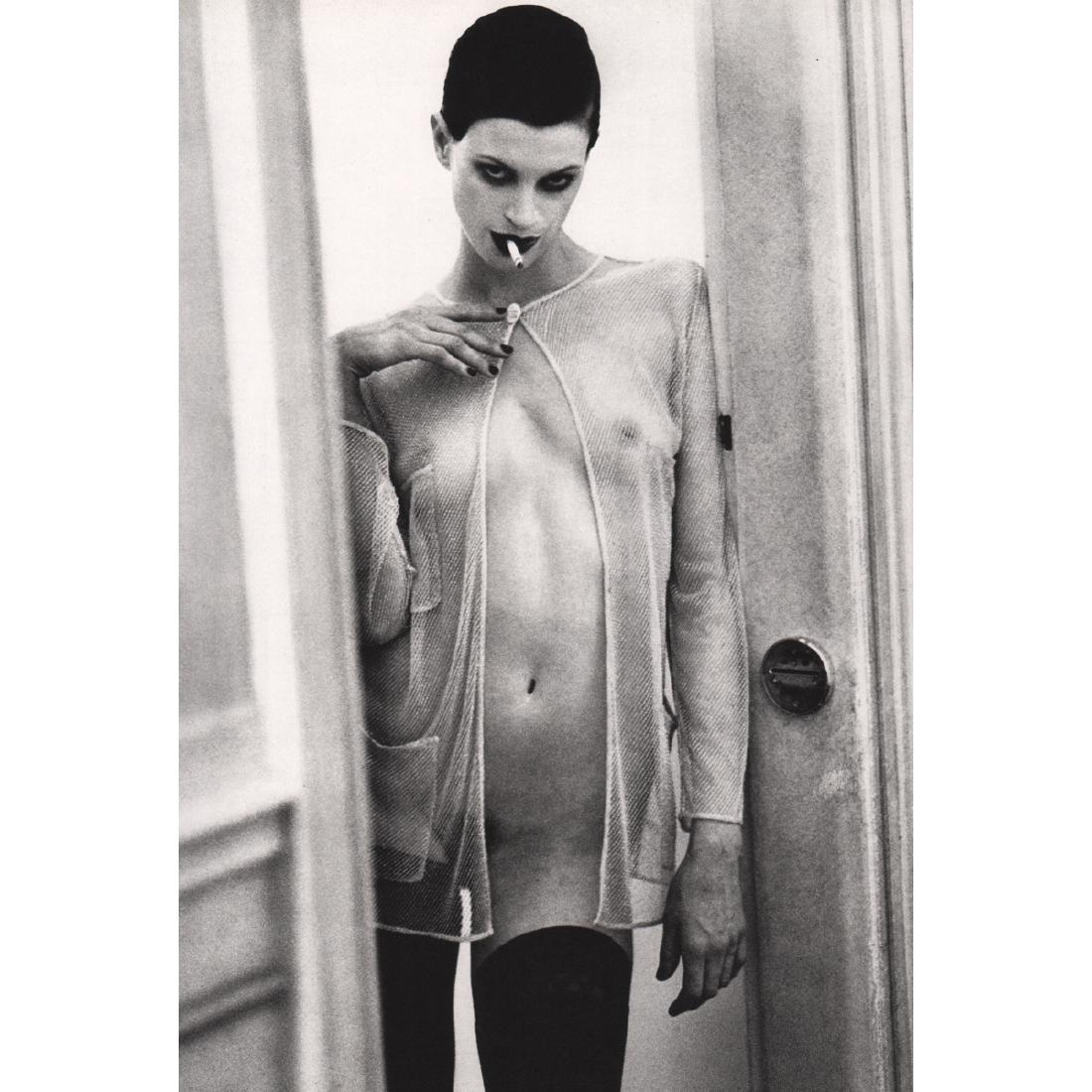 ELLEN VON UNWERTH - Kristen McMenamy: Artist: ELLEN VON UNWERTH Print Title: Kristen McMenamy, Paris 1993 Medium: Sheet-fed Gravure Printing Date: 1990's Printed in Japan Image size approx. 9 x 13.5 inches Ellen Von Unwerth is a photograp