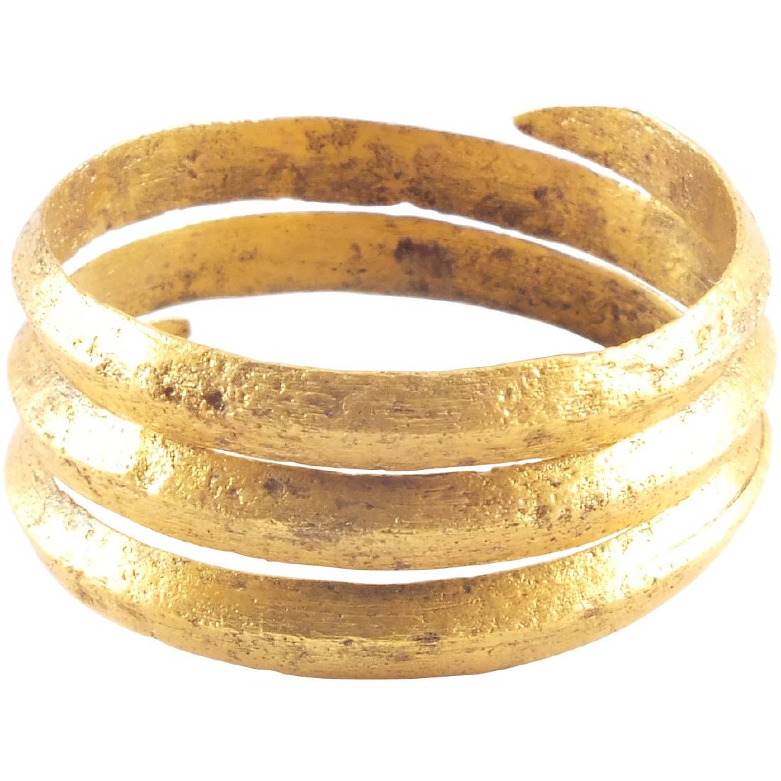 ANCIENT VIKING COIL RING 850-1050 AD (1 of 3)