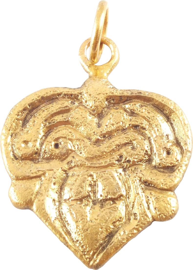 VIKING HEART PENDANT C.850-1050 AD (1 of 3)