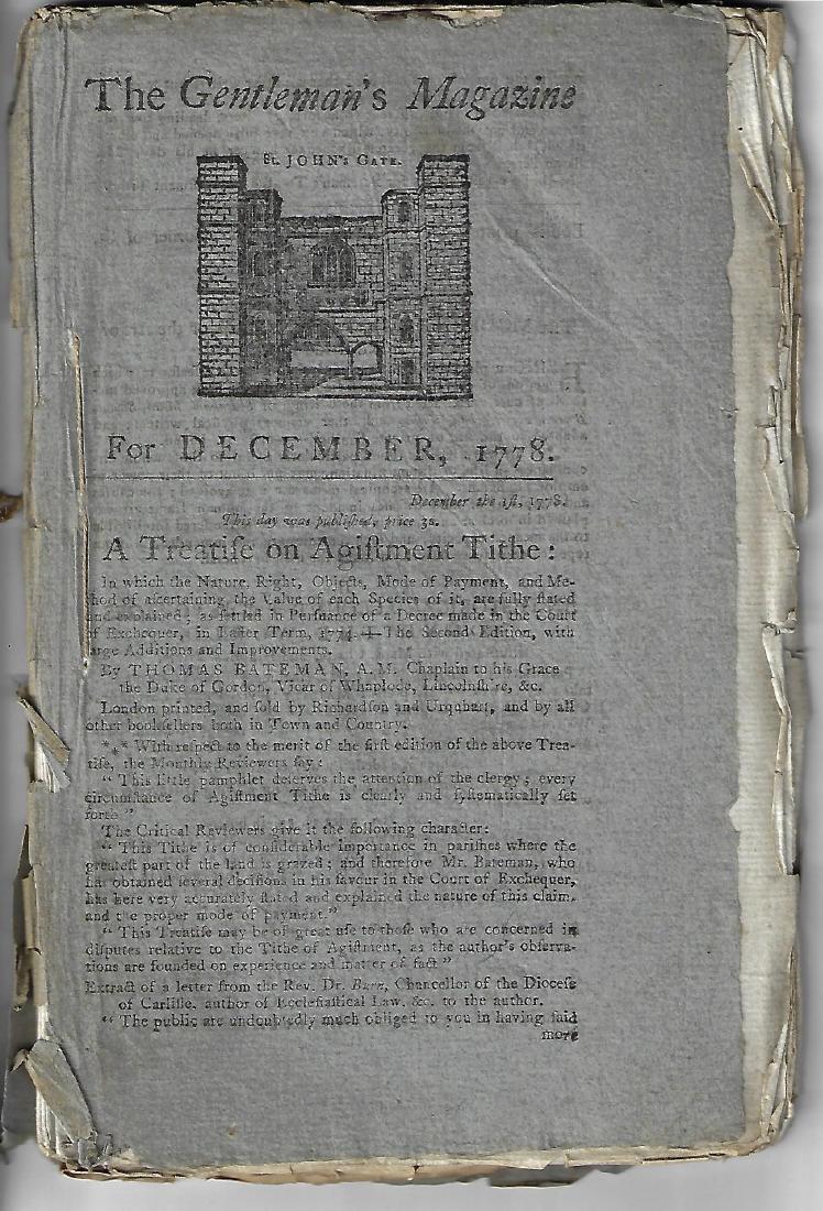 1778 Gentleman's Magazine Original Wrapper (1 of 4)