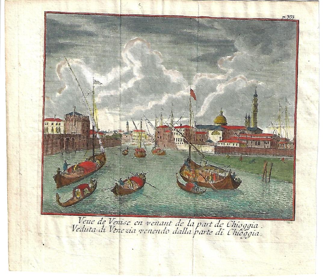 17th C Handcolored Venice Scene (1 of 1)