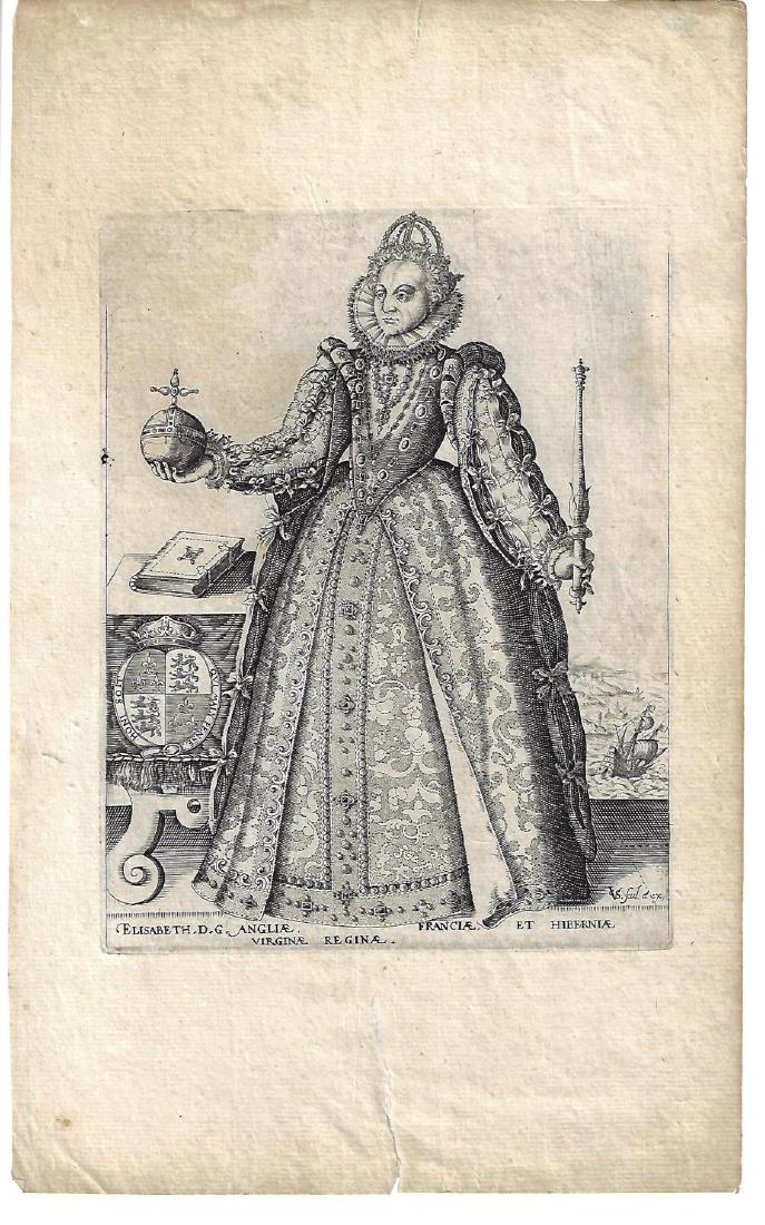 1601 Van Sichem Engraving of Elizabeth I (1 of 1)
